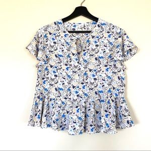 Gap Peplum Style Short Sleeve Top